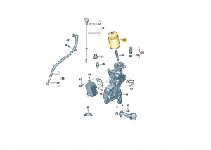 FILTR OLEJU AUDI VW SEAT SKODA 06J115403Q OD ASO