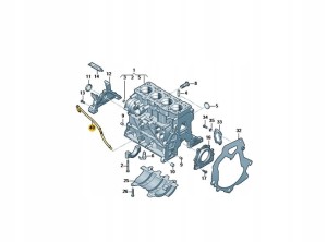 RURKA MIARKI OLEJU AUDI A1 A3 GOLF 03L103634G TDI