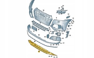 WZMOCNIENIE ZDERZAKA PRZÓD 80A807233B AUDI Q5 ASO