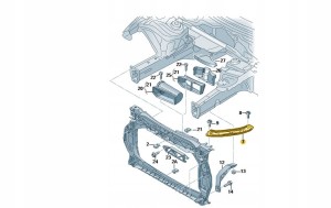 ŚLIZG MOCOWANIE LAMPY PRAWY AUDI Q3 8U0805932 ASO