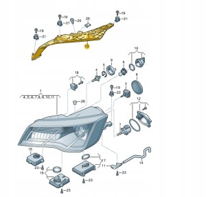 UCHWYT REFLEKTORA AUDI A7 SPORTBACK 4G8941454A P