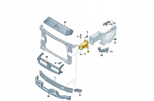 STREFA ZGNIOTU PRAWA STRONA AUDI A4 B9 8W0807134A