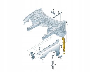 OSŁONA BŁOTNIKA PRAWY PRZÓD AUDI A6 C7 4G0821112