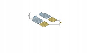 DYWANIKI GUMOWE TYŁ CZARNE AUDI A6 C8 4K0061511041