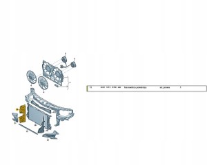 KIEROWNICA POWIETRZA AUDI A6 C7 PRAWA 4G0121284AB