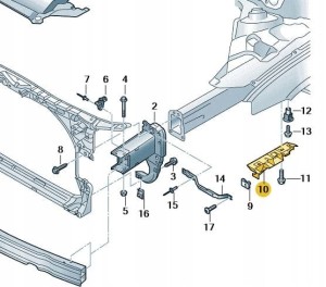 Ślizg przód PRAWY A6 C7 Allroad